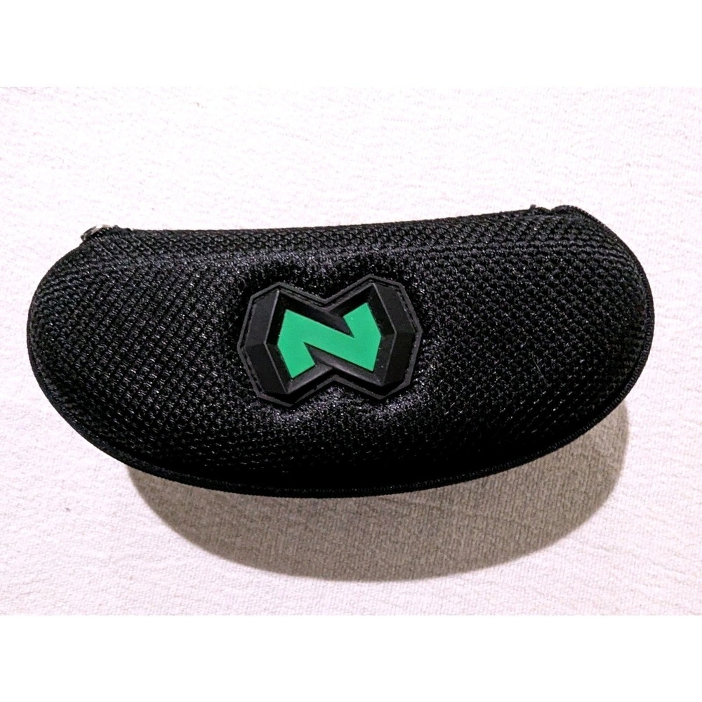 Native Eyewear Hard Shell Sunglasses Case Black Mesh Zip Travel Eyeglasses